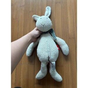 Sigikid Beige Rabbit Plush with Zipper Pouch